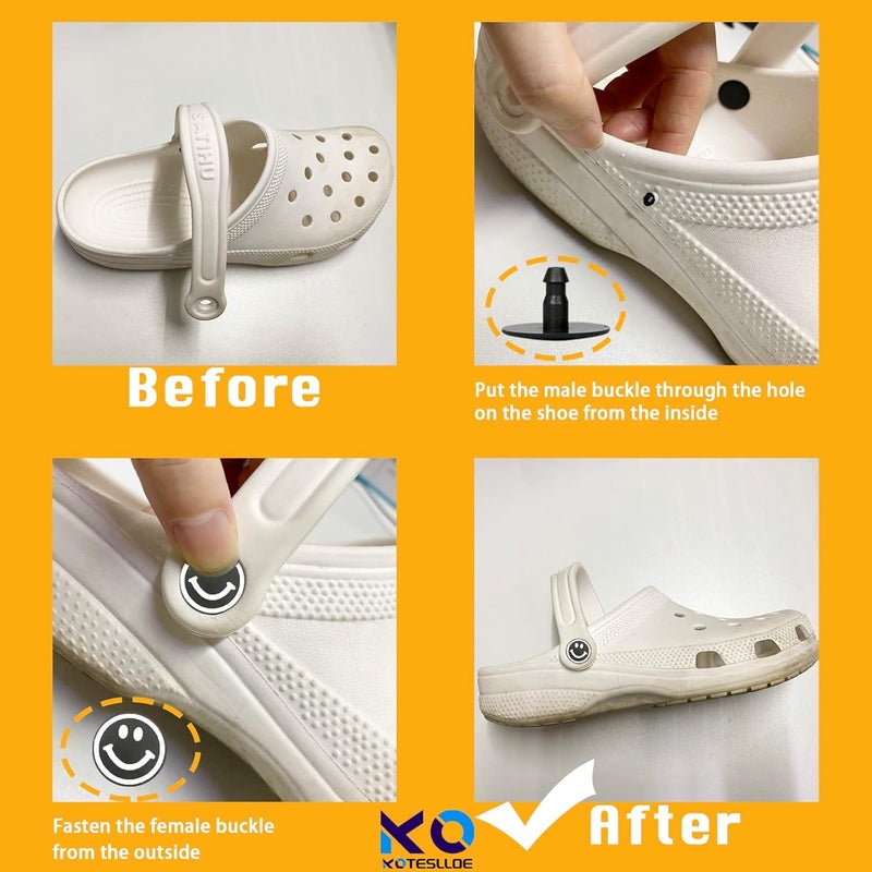 KOTESLLOE 8 Sets Replacement Rivets for Crocs, Replacement Parts for Crocs - Image 3